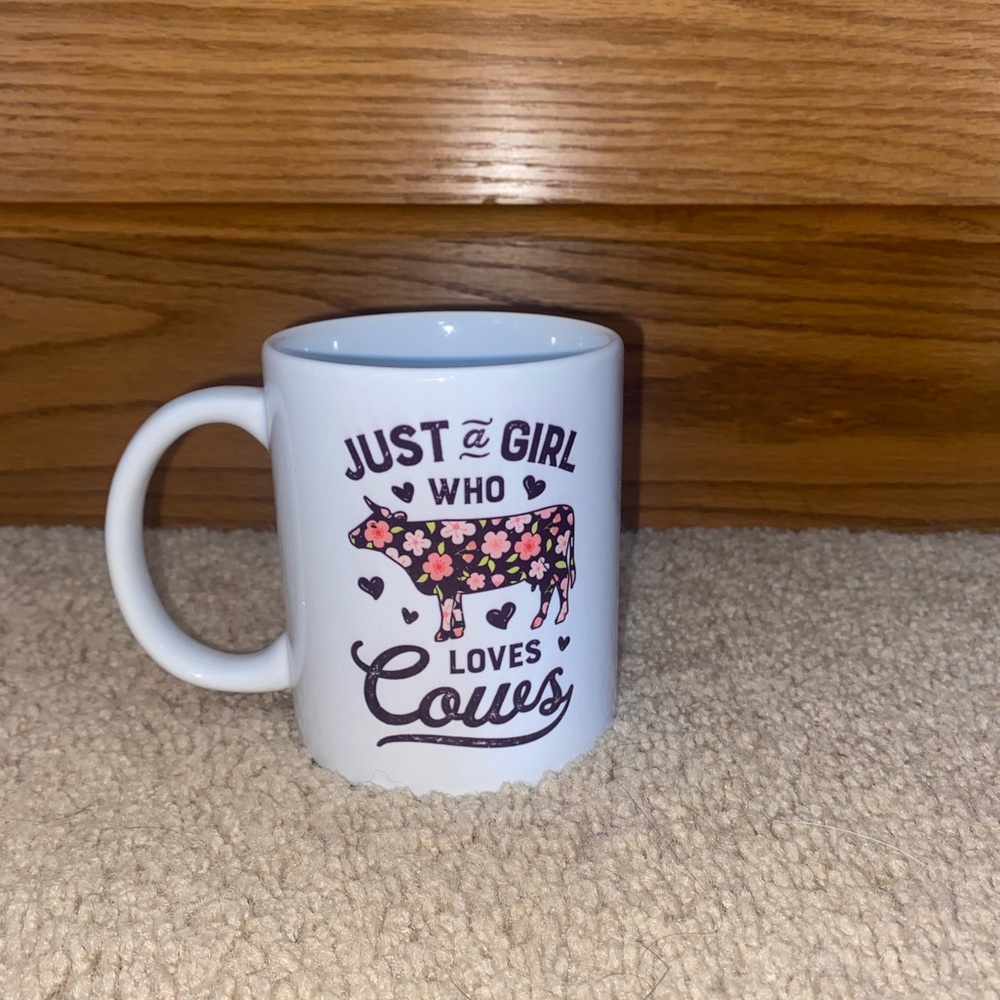 Cow-Themed White Mug